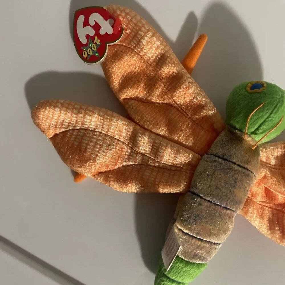 Ty Beanie Babies Glow Dragonfly Date Of Birth January 4, 2000 Glow Box 160